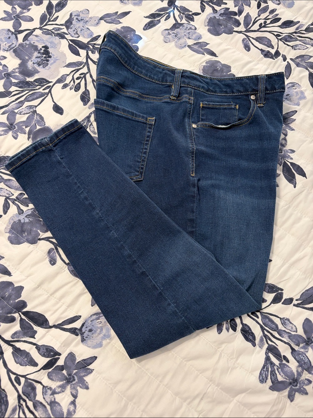 Style & Co. Dark Blue Women's Straight-Leg Jeans
